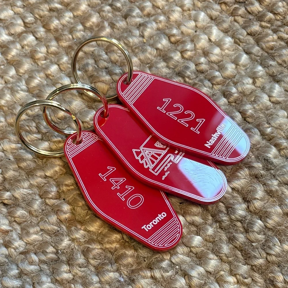 Heated Rivalry Red Keychain Set